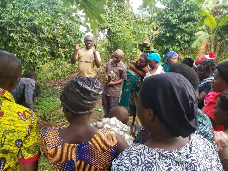 Women gather closely for a Compassion in Action community session